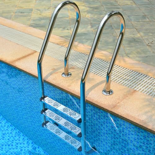 Escalera para piscina, acero inoxidable, 2/3 peldaños miniatura 7