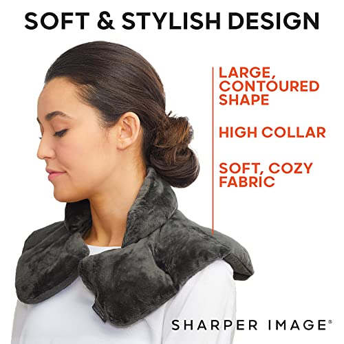 image for Sharper Image Heated Neck & Shoulder Wrap - Microwavable Warm & Coolin