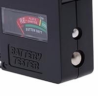Vista 9 de Comprobador de batería, comprobador de carga de batería portátil para pilas AA AAA C D 9 V/1.5 V / pilas de botón de 1.5 V / baterías regulares