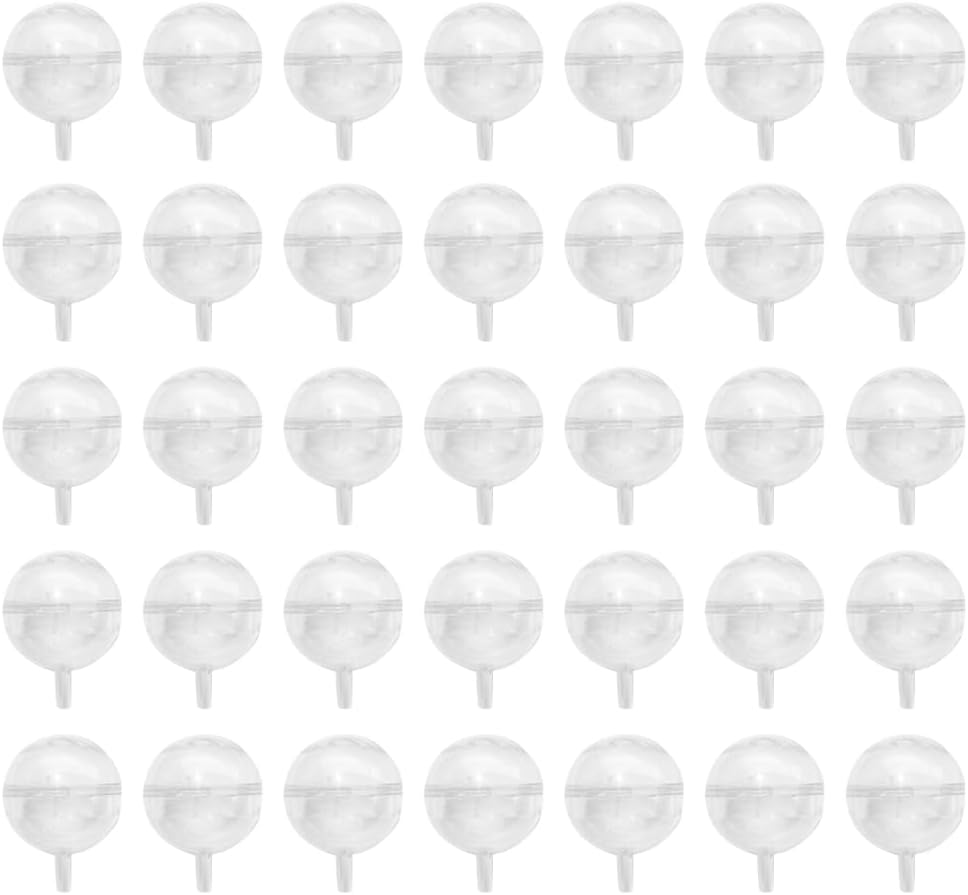 Operitacx Clear Chocolate Ball Holder 60Pcs 1.57 Inch Round Candy Packaging Cups for Wedding Party Dessert Display and Chocolate Bouquet