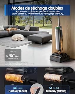 Tineco Floor One S9 Artist Steam Pro Nettoyeur Vapeur sans Fil Intelligent, HyperSteam 160℃, Technologie SmoothDrive et ReverseScrub, 90 Min autonomie, Deux Modes de séchage, DualBlock Anti-nœuds