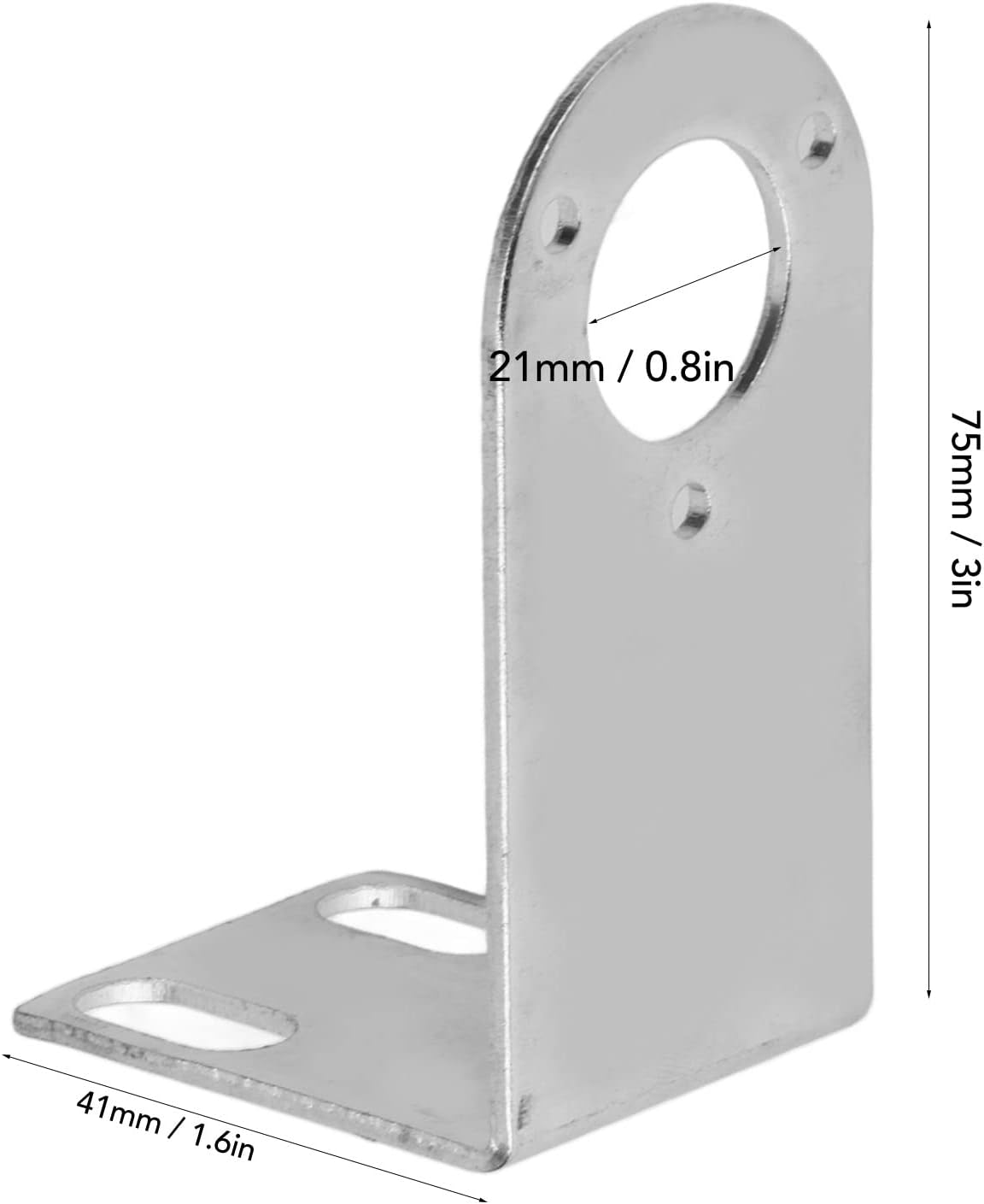 Eujgoov Aluminum Alloy Encoder Mounting Bracket, 21mm Aperture, L Type