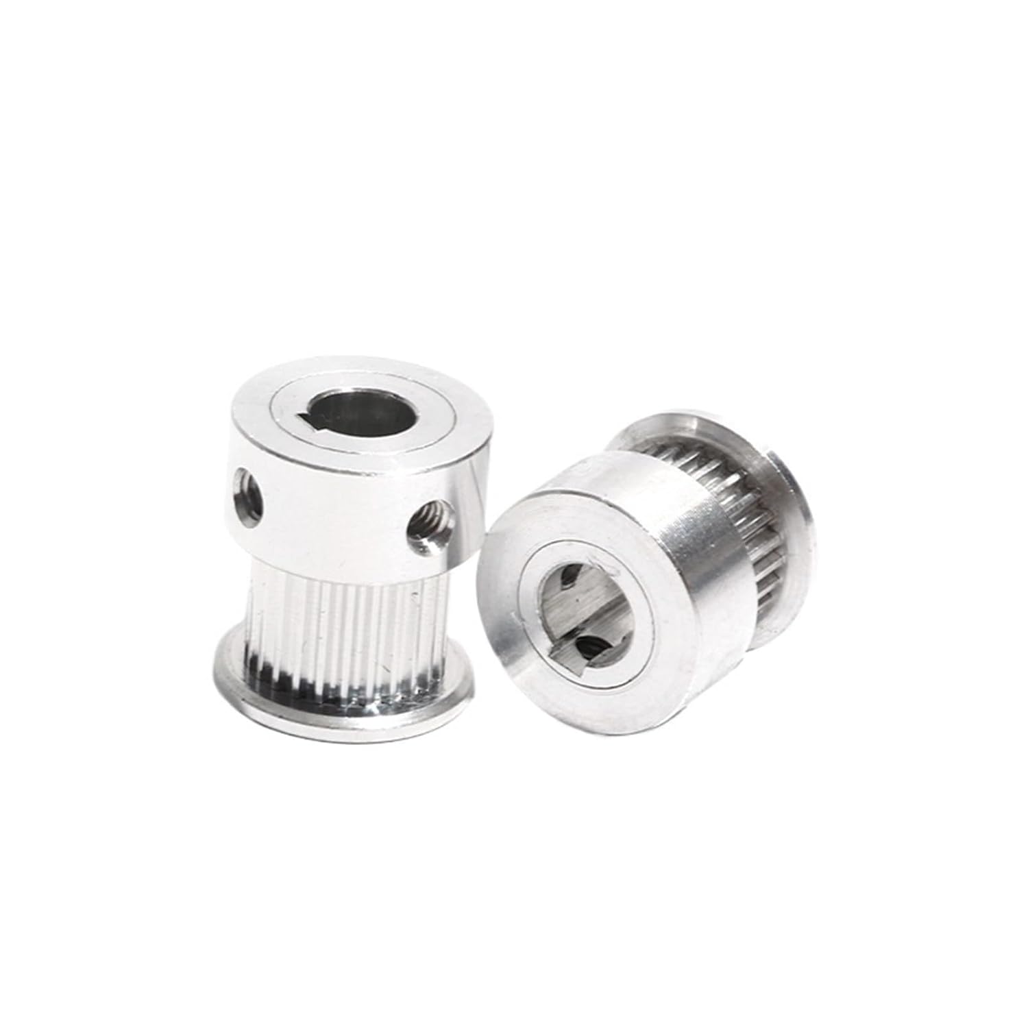 S2M-24T AF Pulley with Keyway S2M 24Teeth Transmission Belt Pulley 7mm/11mm Belt Width 8/10mm Bore Pulley(Bore 8mm Key 3x1.4,11mm)