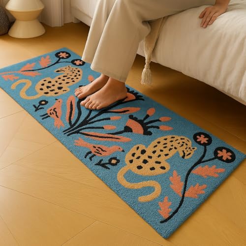 Image of Roseate Victor Super Soft (50x120 cm) Microfibre 2000 GSM Anti Skid Runner for Bedroom /Carpets for Living Room /Kitchen Mats for Floor /Floor Mat /Bathroom Mat /Rug