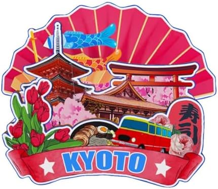 Kyoto Japan Magnet Fridge Magnet Wooden 3D Landmarks Travel Collectible Souvenirs Decoration Handmade -5185 image 5