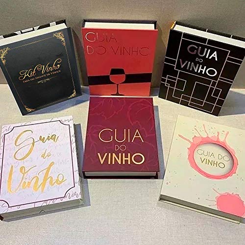 Kit Para Vinho Livro Preto 5PÇS