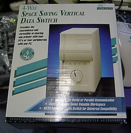 Parallel Serial 4 Way ABCD Switch Box, DB25 Female R232 Printer 4way switcher