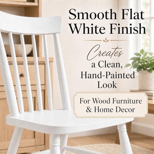 Pintura para muebles estilo leche blanca YKF para proyectos de madera DIY, fórmula de poliuretano a base de agua, 33.8 fl oz, para gabinetes, cómodas, mesas y renovación de decoración del hogar miniatura 3