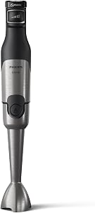 Batidora de mano Philips Serie 5000-1 200 W de potencia. Tecnología ProMix. Indicador LED de velocidad. Control sin esfuerzo. Diseño compacto. Fácil de limpiar. Negro (HR2681/00)