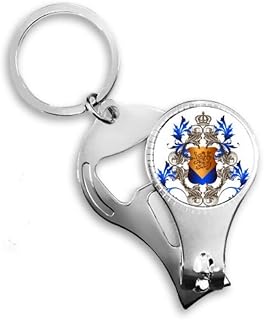 Medievais Cavaleiros da Europa Coroa Escudo Emblema Alicate de Unha Anel Chaveiro Abridor de Garrafas Cortador