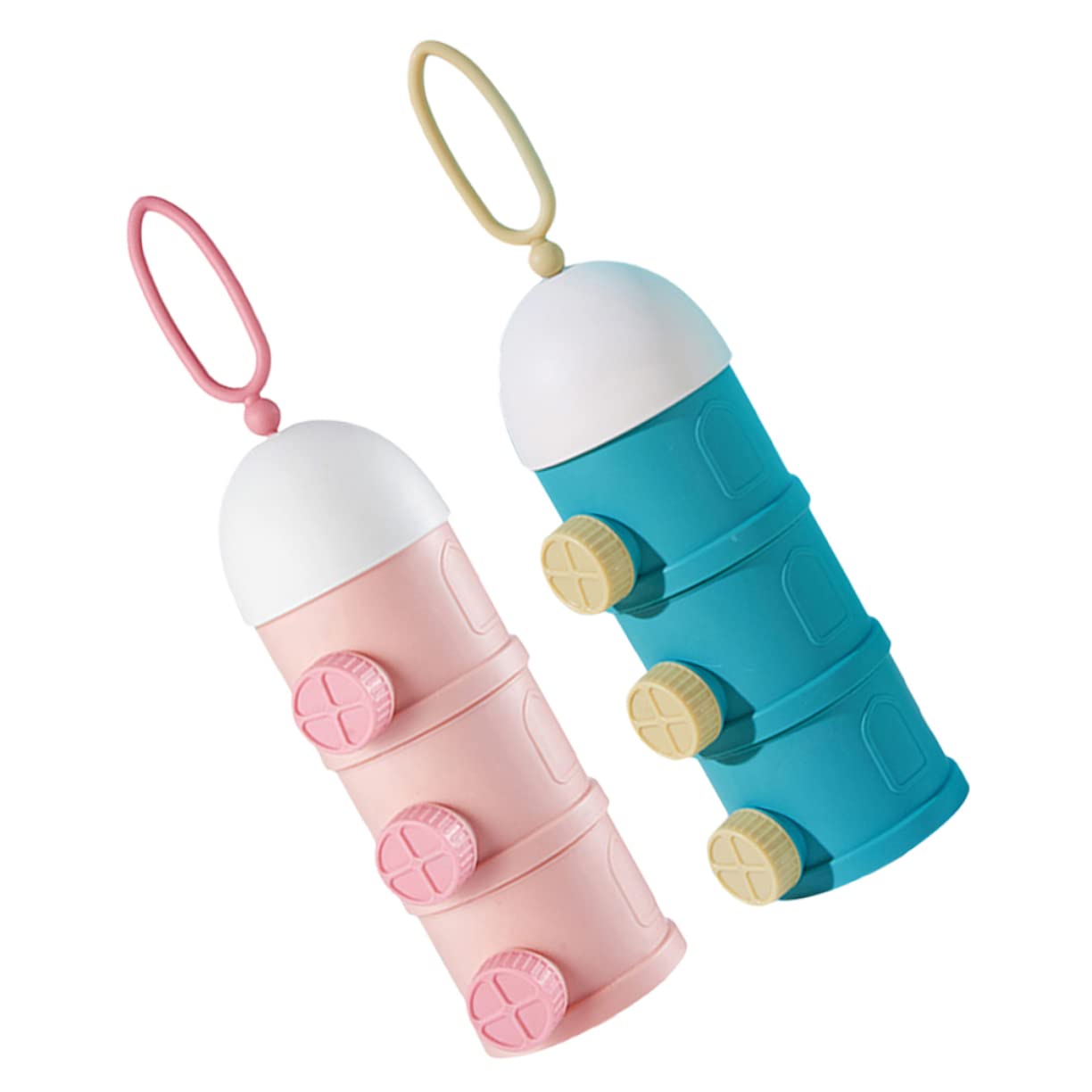 HAPINARY Portable Dispenser 3-Layer Stackable Design Storage Containers Travel Containers Dispenser Holder