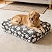 Hnvdkln Washable Dog Bed Cover Waterproof Soft Cotton Velvet Dog Bed Cover Replacement Only Fitted Reusable for Pet (35.83x27.17x7.87in/44.09x35.04x7.87in)(Dark Grey-XL-1)