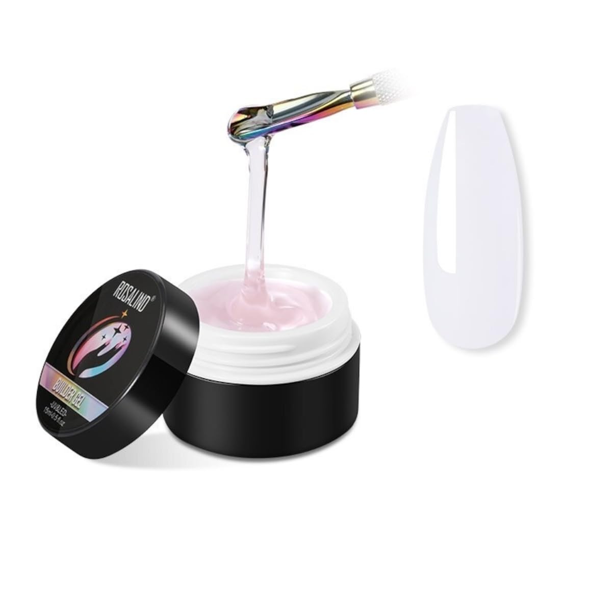 ROSALIND Clear 15ml Builder Gel Extension Gel from BELLE GAGA™ Poly Nail Gel for Nail Art Decoration, Gel Extension Nail Thickening Easter Nail Gift Easy to DIY Use at Home Need UV Lamp to cure (A771)