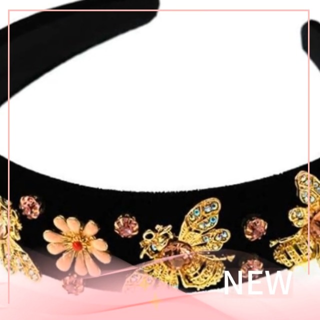 Beautiful Headband with bee detail Busy Bee Headband – Soho Style main image 3