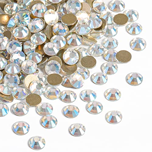 Image of Beadsland 1440 Pieces Flat Back Rhinestones, Nail Crystals Rhinestones for Nails, Blue Moonlight, SS20 (4.6-4.8 mm)