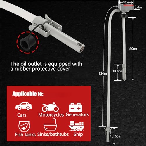 Bomba de fluidos con sensor de parada automática y manguera reforzada para automóvil 4