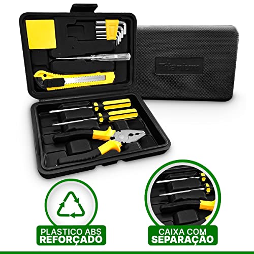Kit Jogo De Ferramentas Com Maleta 58 Peças