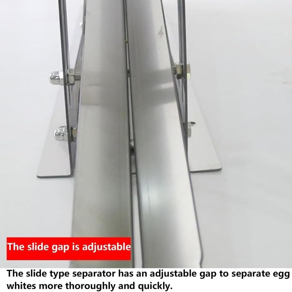 Egg White Separator - Quick Adjustable Yolk Separator for Home Kitchen, High Output 500-800 Eggs/H, Perfect for Protein Separation, Easy to Use, Durable Design.