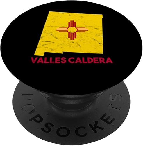 Miniatura 1 de I Love Valles Caldera New Mexico NM Retro Souvenir Vacation PopSockets Swappable PopGrip