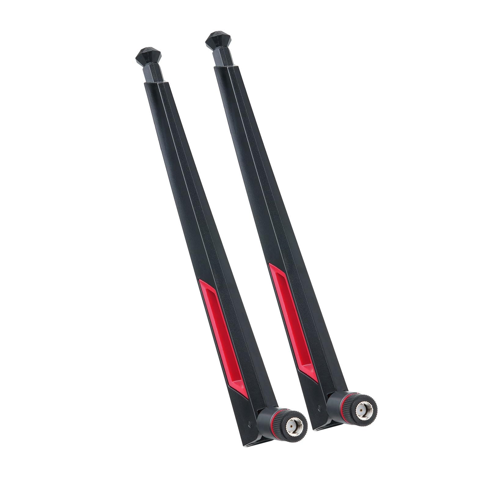 Superbat Antenna WiFi RPSMA Doppia Banda 2.4G/5.8GHz 13dBi Omnidirezionale Compatibile con Router ASUS/D-Link, Mini PCIe, USB WiFi, Telecamere IP, Drone FPV (2 Pezzi)