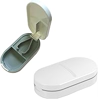 Vista 13 de Organizador semanal de píldoras, paquete de 2 cajas, estuche para medicamentos libre de BPA, caja de píldoras para suplementos, medicamentos