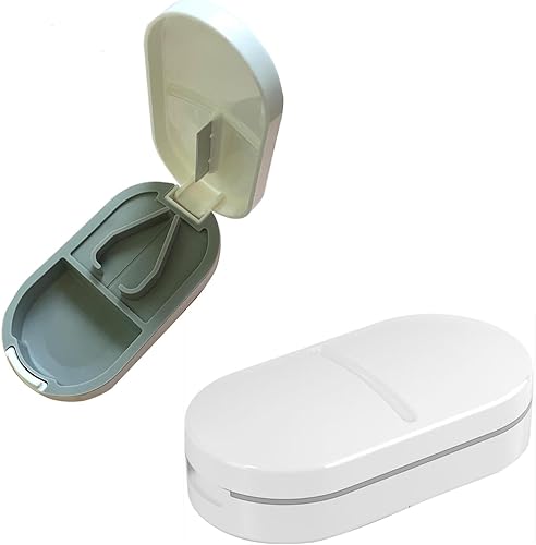 Miniatura 13 de Organizador semanal de píldoras, paquete de 2 cajas, estuche para medicamentos libre de BPA, caja de píldoras para suplementos, medicamentos