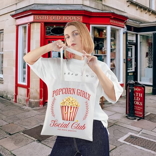 Bolso tote Popcorn Social Club para amantes de palomitas miniatura 4