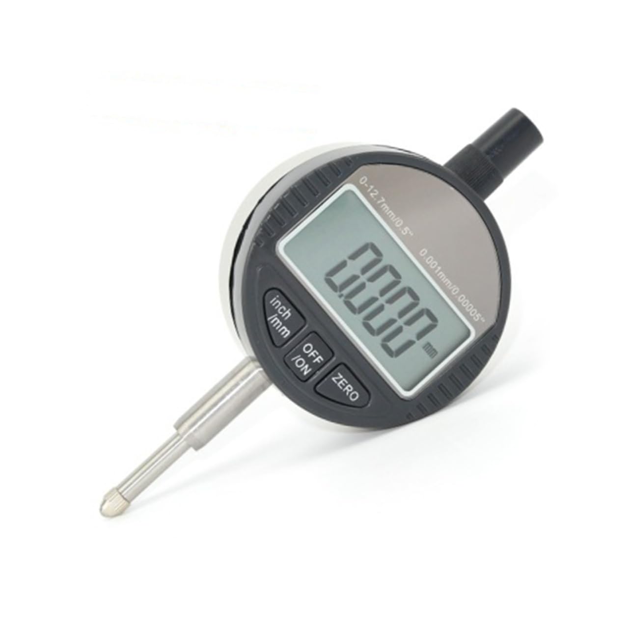 Mobestech Indicatore Digitale Comparatore a Quadrante 0-12,7 Mm Conversione Mm/pollici, Coperchio Rimovibile e Uscita Dati Seriale Per Misurazioni Di Precisione e Applicazioni Industriali