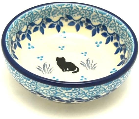 Polish Pottery Dish - Round Food Prep - Sitting Pretty