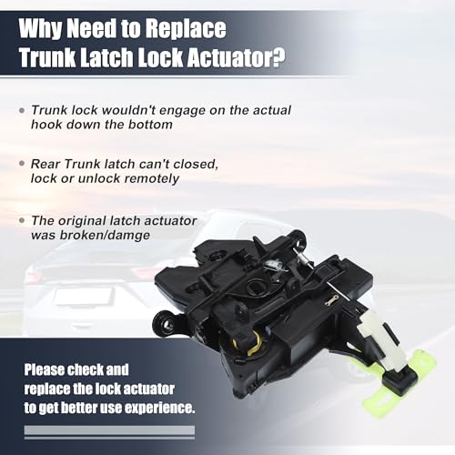 Image of uxcell Trunk Lid Latch Lock Actuator Motor for Chevrolet Cobalt 2005-2010 for Pontiac G5 2007-2010 No.20774886