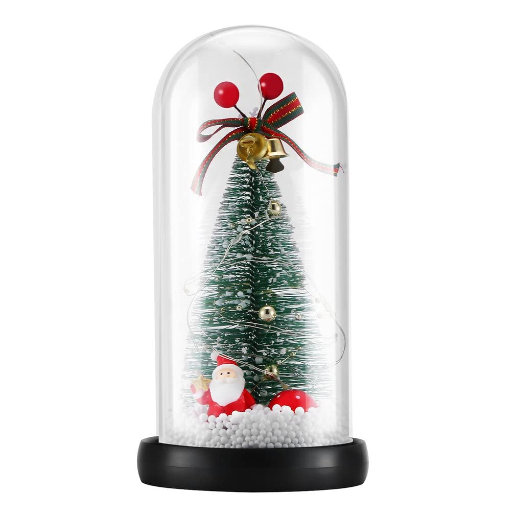 Light for Women, Christmas Tree Decorations Light Gifts, Forever in A Glass Dome Gift for New Year, Birthday, Presents, Friends (Bells)