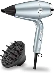 Secador de Cabelo Conair Hydro-Fusion com Difusor, 2 Velocidades, 2 Temperaturas 1875W Prateado 127V