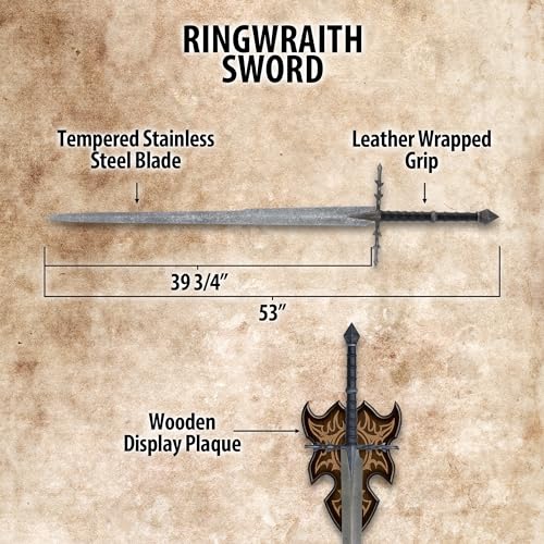 image for United Cutlery Lord of The Rings Ringwraith Sword | Sword of Nazgul | 