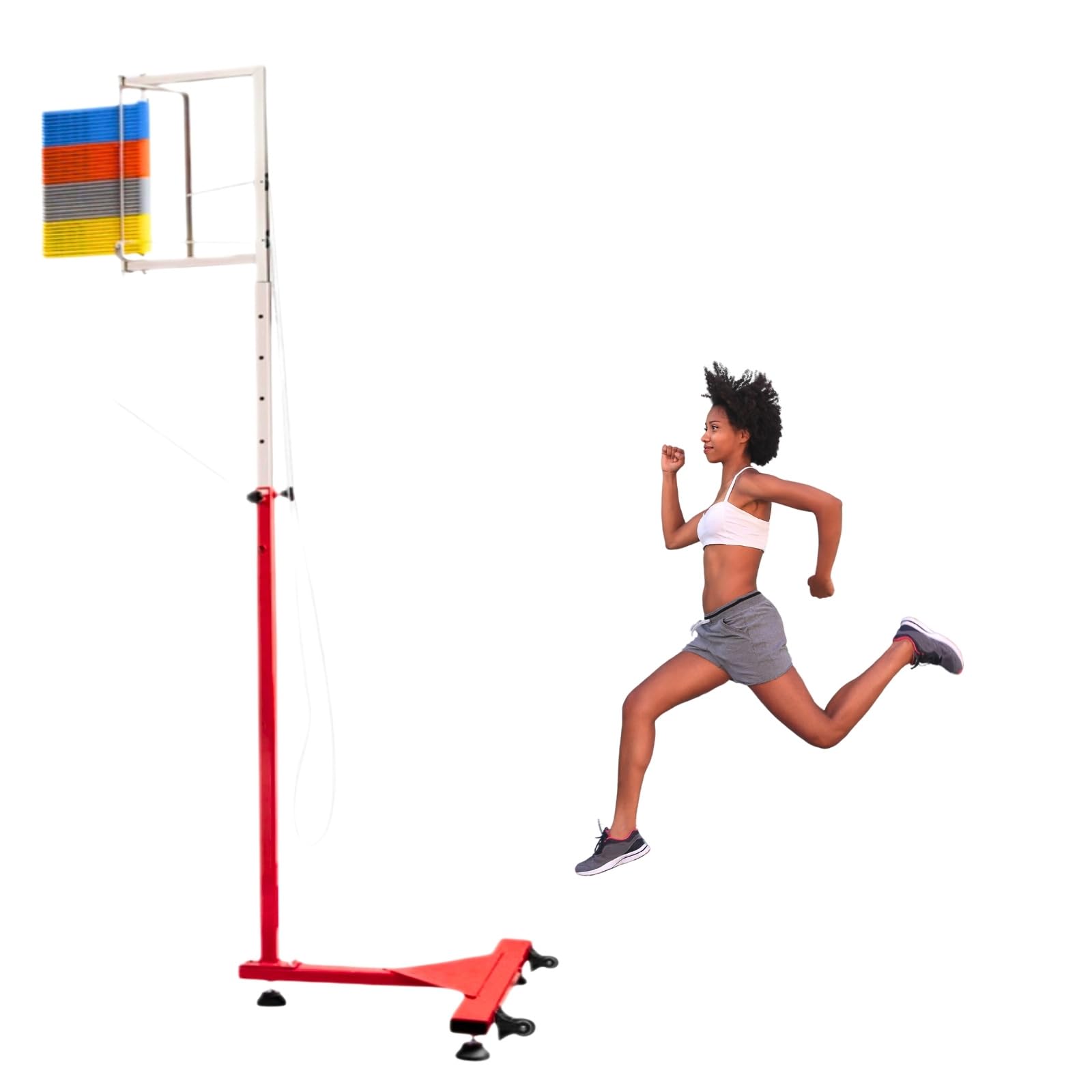Medidor de salto vertical de suelo para corregir la técnica de remate en voleibol juvenil