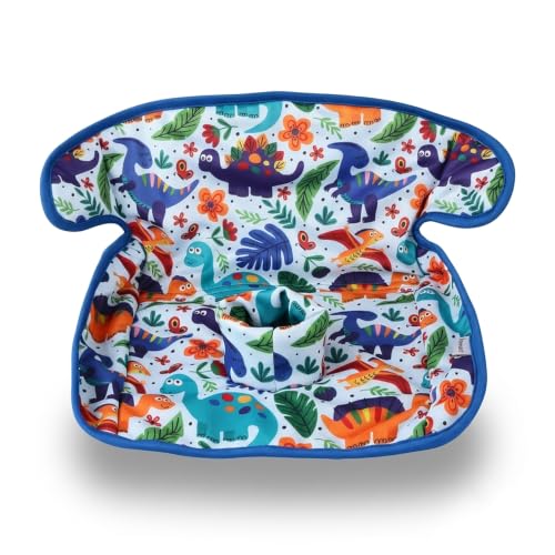 Image of Piddle Pads, Multi-use and Leak Free Lines for Baby Stroller, High Chair & Car Seat, Waterproof Toilet Training Seat Covers for Toddles (Blue Dinosaur, 1 Pack)