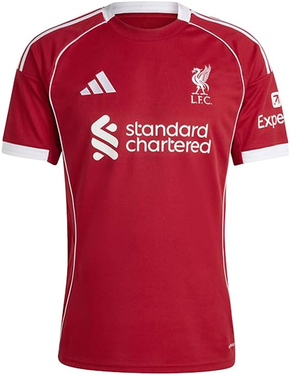 adidas Mens Liverpool Fc 2526 Home Jersey Soccer Cleats - Red