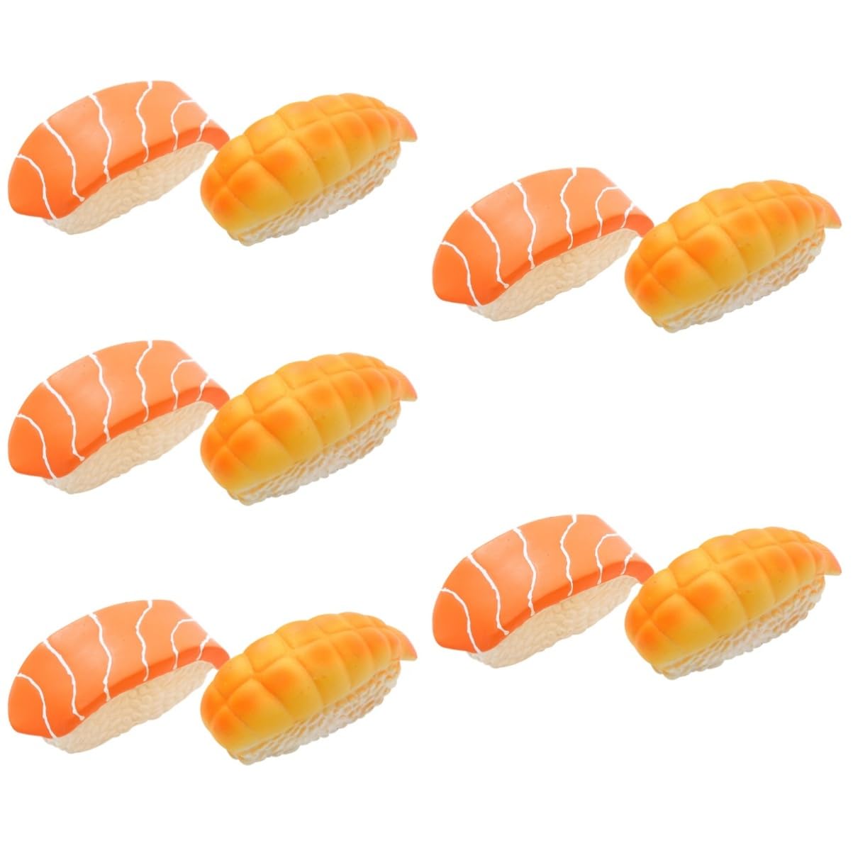 minkissy 5 Sets Tragbares Hundespielzeug Interaktives Backenzahnspielzeug Für Hunde Und Lustiges Kauspielzeug in Sushi-Form Für Hundespielzeug 2 Stück * 5