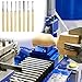 QWORK Wood Turning Chisel Set, 8 Pcs Lathe Chisel Set with Triple Tempered Chromium-Vanadium Steel for Woodworking and Craftsmanship