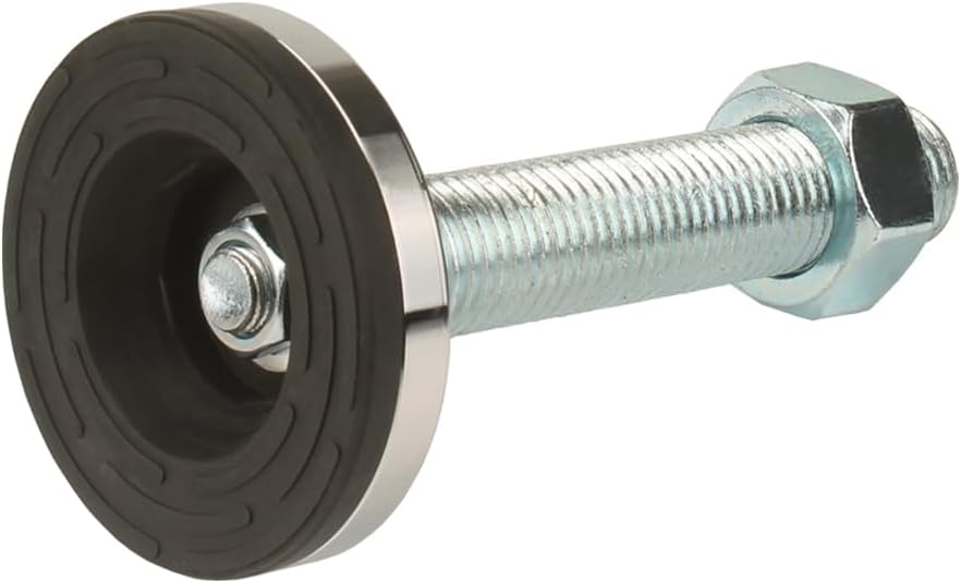 Heavy Duty Leveling Screw Leg,Leg Leveler 3.94" Dia Base,Adjustable Leveling feet M30 Thread, 5500 Lb Capacity,Capacity for Workbench, Machine, Cabinet (D100xM30x150,2 Pcs,Black)