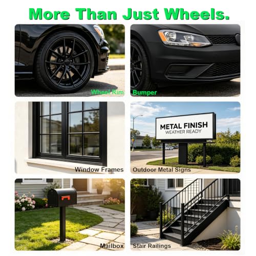 NADAMOO Semi-Gloss Black Wheel Spray Paint