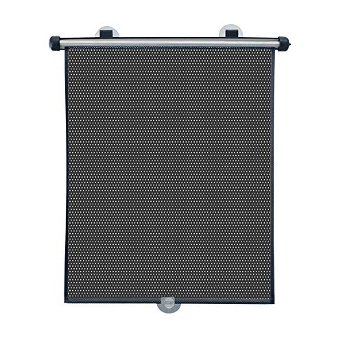 Cortina Retrátil Luxo Para Carro, Clingo, Preto/Branco, Tamanho Único