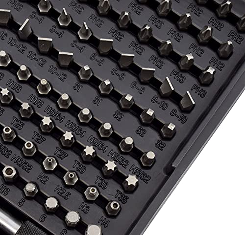 Jackson Palmer 218 Piece Ultimate Screwdriver Bit Set, High Grade Carbon Steel, Includes Hard-To-Find Security Bits #TOP6