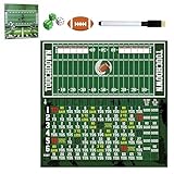 Generisch Football Dice Game, Dry Erase Scoreboard Wooden Tabletop Toy, Interactive Board Game, Family Dice Activity with Fun Scoring System, Party and Travel Entertainment for Kids Adults