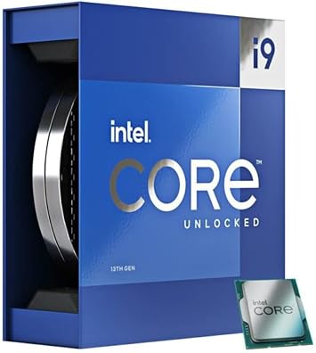 Mavark New Intel 13th Gen Raptor Lake Core i9-13900K CPU Upto 5.8GHz Boost Speed Best Gaming Overclocking Features for Z790 MB RTX 4090 Card BX8071513900K + Notebook Stylus Pen Light 13th i9