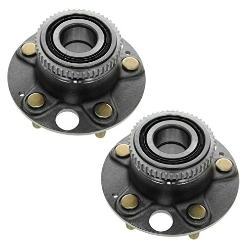 Image of TRQ 2 Piece Rear Wheel Bearing & Hub Assembly Set Compatible with 1995-1997 Honda Odyssey 1996-1997 Isuzu Oasis