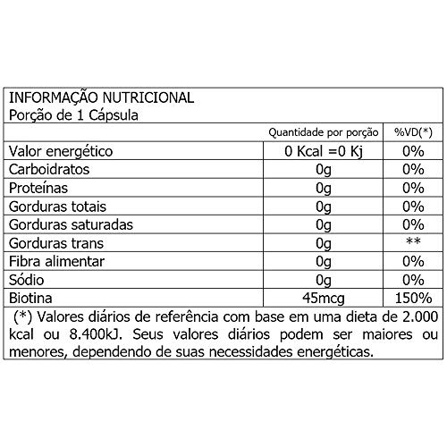 Biotina 45mcg - 3 unidades de 60 Comprimidos - Tiaraju
