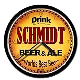SCHMIDT beer and ale cerveza wall clock