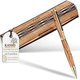 ✅ HANDGEFERTIGT: Jeder Holz-Kugelschreiber wird von erfahrenen Handwerkern in Bethlehem handgefertigt und sorgfältig bearbeitet, um höchste Qualität zu gewährleisten. Auch perfekt als Werbegeschenk mit eigener Gravur.