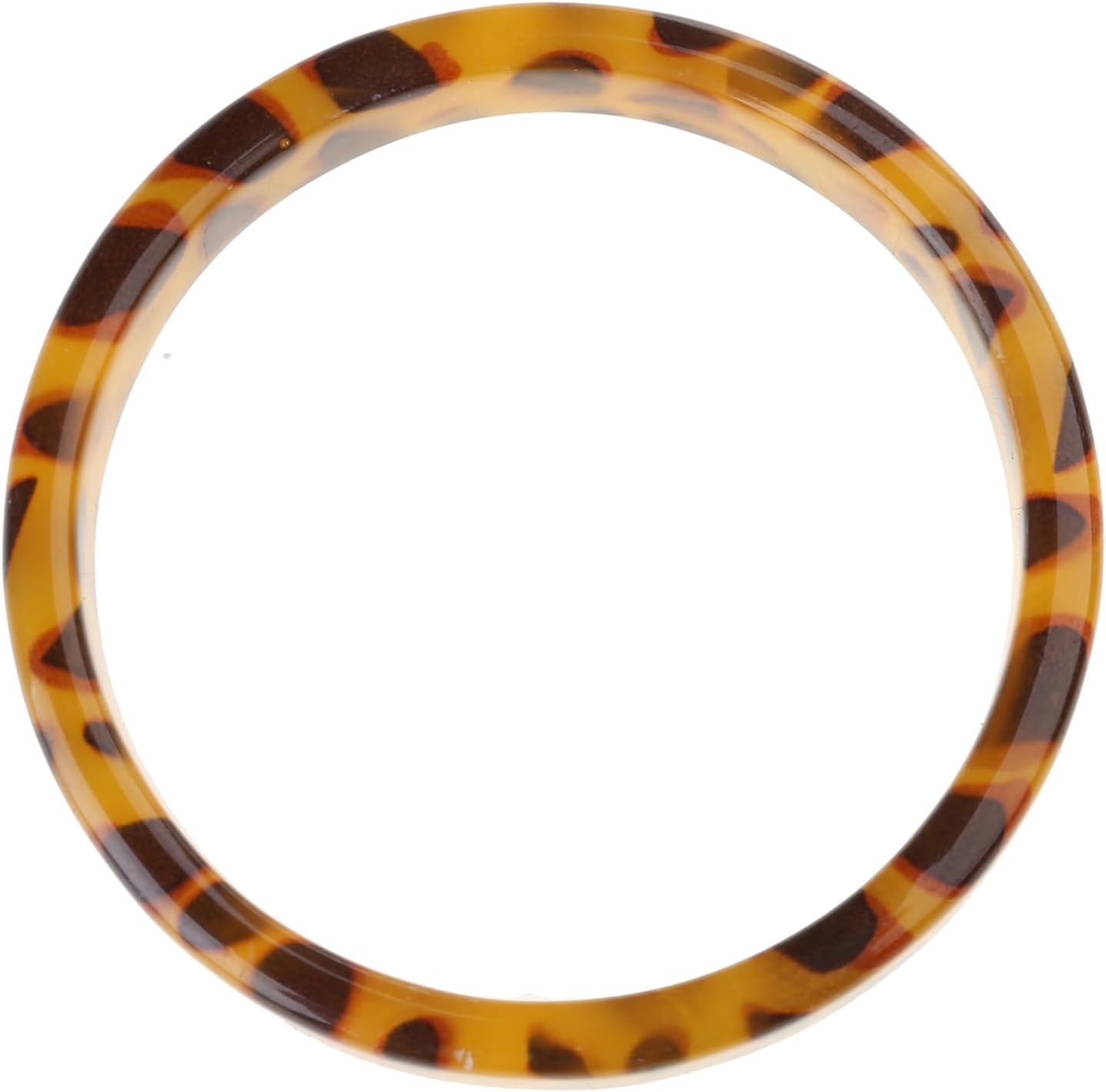 Brown Leopard Mottled Bangle All-Match Polygon Resin Bracelet for Wedding Engagement Party Anniversaries - Image 6