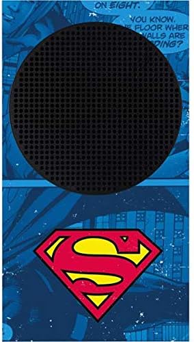 Skinit Decal Gaming Skin Compatible with Xbox Series S Bundle - Officially Licensed DC Comics Superman Logo Background Pattern Design
